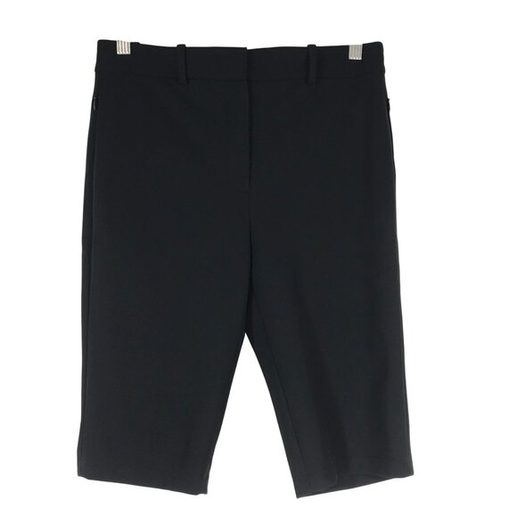THEORY - WOMEN'S 4 - BLACK DRESS CAPRI SHORTS - Picture 1 of 8